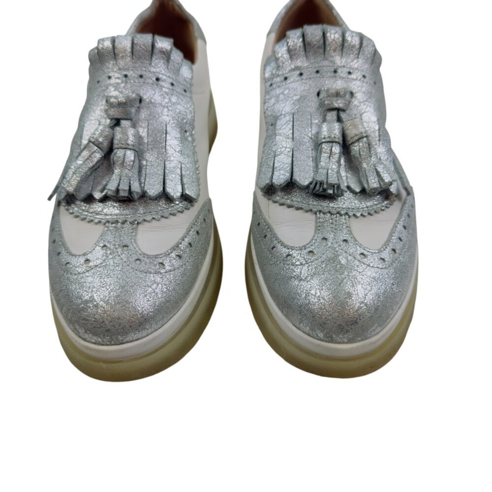 Geox Respira Slip-On Oxfords Tassel Fringe Platform Shoes Women's Size 38/7 - Picture 2 of 11